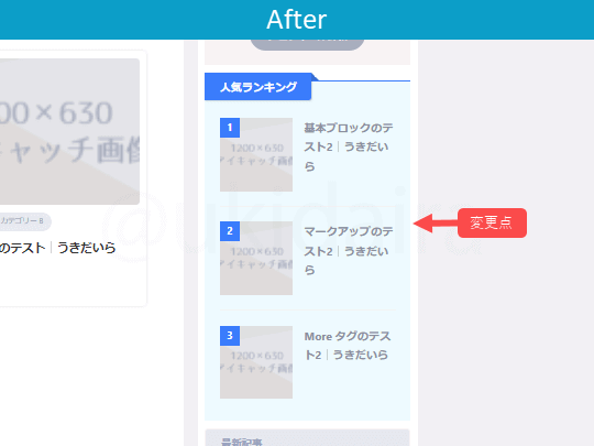 人気記事を好きな位置に表示した後